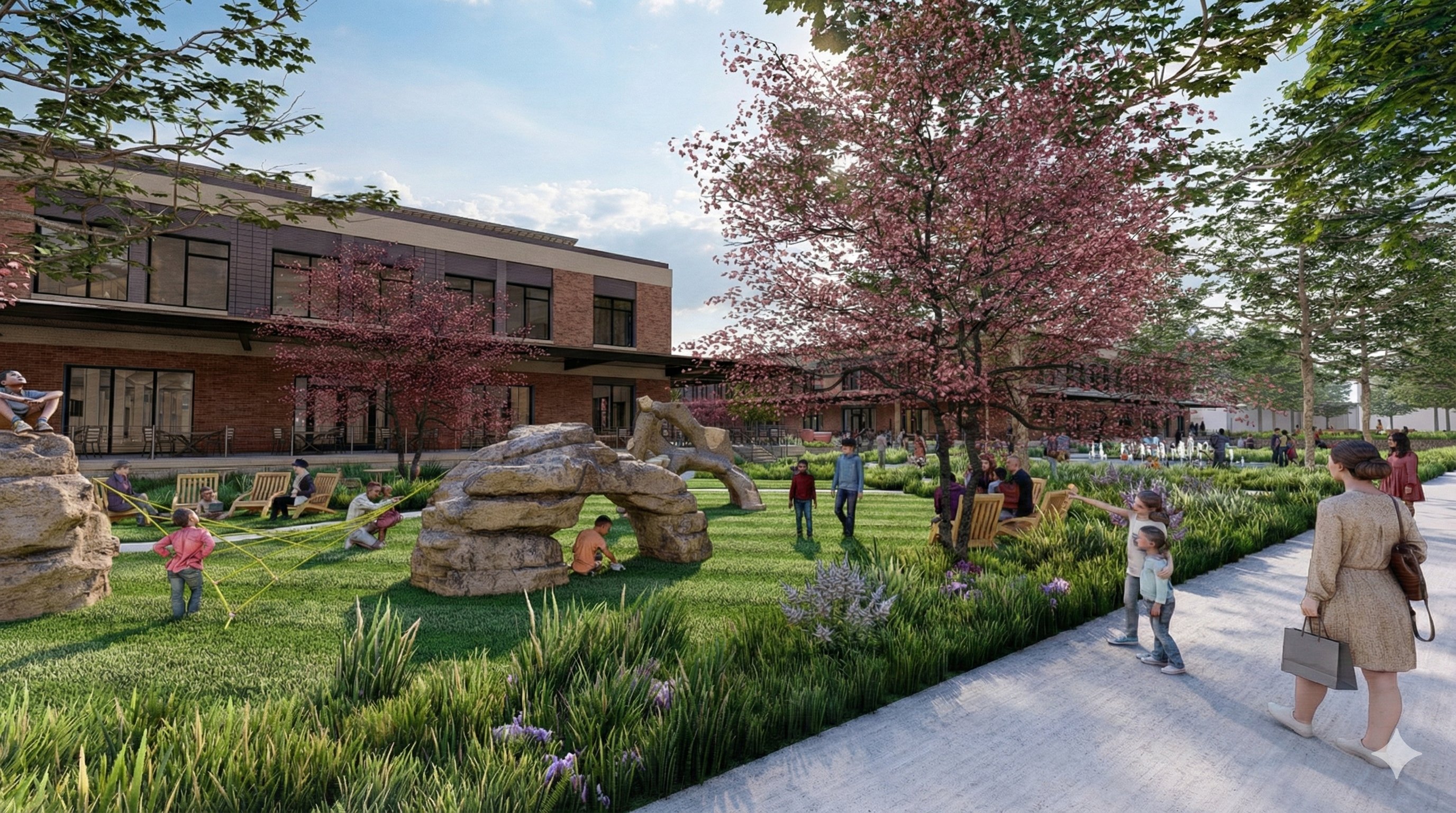 Historic Northeast Lofts — courtyard and community space